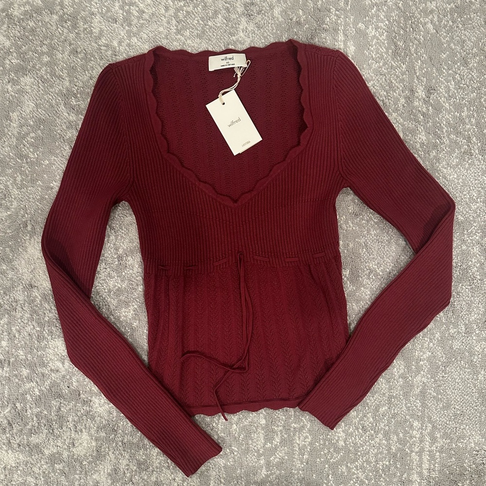 Aritzia Wilfred Soloist Sweater NWT